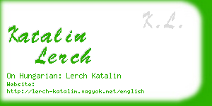 katalin lerch business card
